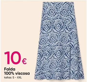 Oferta de Falda 100% Viscosa en Pepco