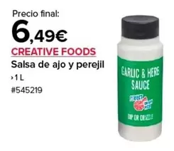 Oferta de Creative - Salsa De Ajo Y Perejil por 6,49€ en Costco