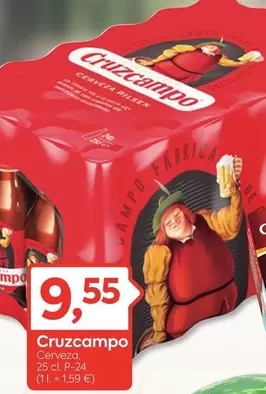 Oferta de Cruzcampo - Cerveza por 9,55€ en Suma Supermercados