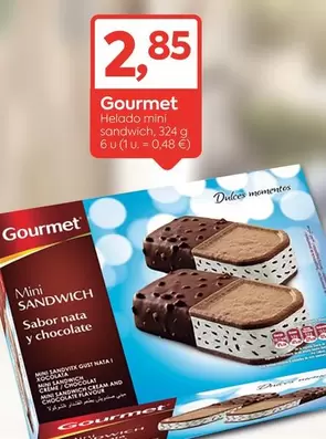 Oferta de Gourmet - Helado Mini Sandwich por 2,85€ en Suma Supermercados