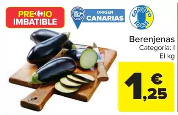 Oferta de Berenjena por 1,25€ en Carrefour