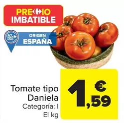 Oferta de Tomate Tipo Daniela por 1,59€ en Carrefour