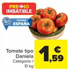 Oferta de Tomate Tipo Daniela por 1,59€ en Carrefour