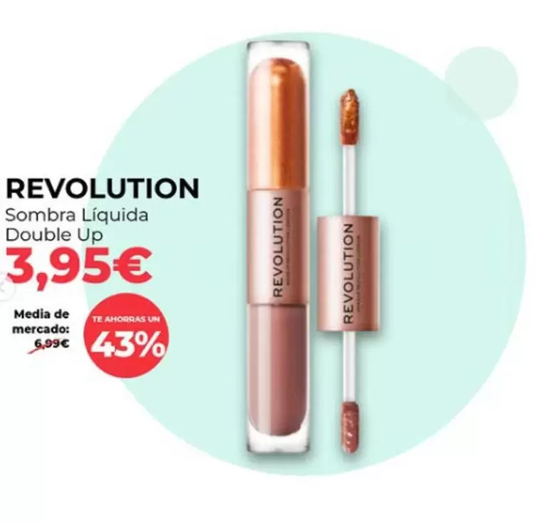 Oferta de Revolution - Sombra Liquida Double Up por 3,95€ en PrimaPrix