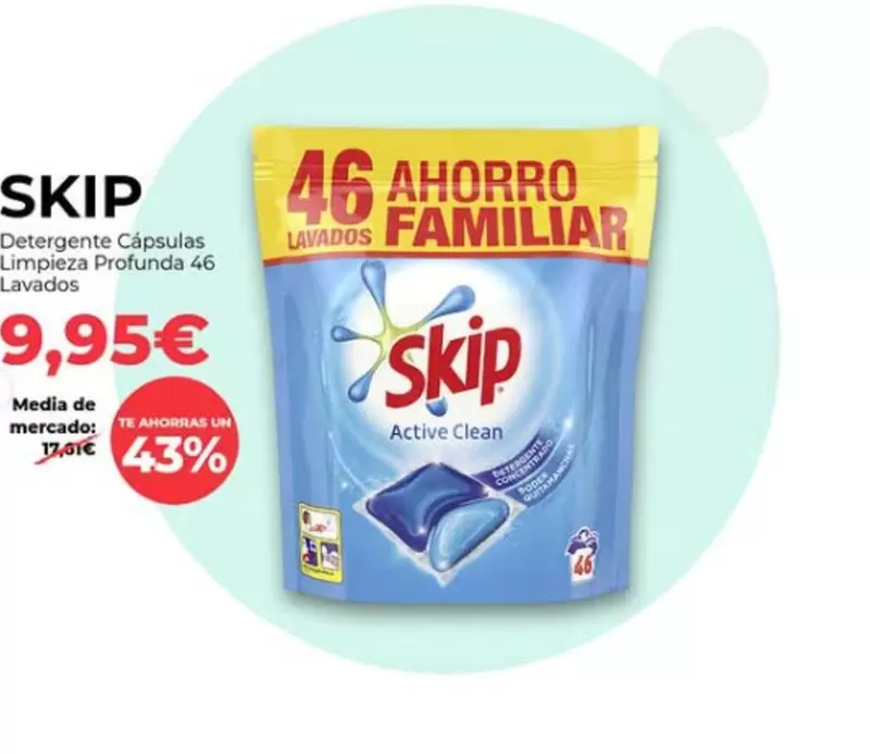 Oferta de Skip - Detergente Capsulas Limpieza Profunda por 9,95€ en PrimaPrix