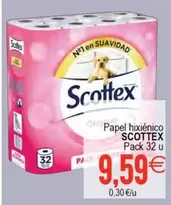 Oferta de Scottex - Papel Hixiénico por 9,59€ en Supermercados Aquí