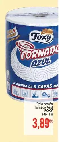 Oferta de Foxy - Rolo Cocina Tornado Azul por 3,89€ en Supermercados Aquí