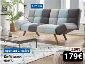 Oferta de Sofá Cama Hawai por 179€ en Centro Hogar Sanchez