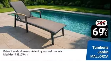 Oferta de Tumbona Jardin Mallorca por 69,9€ en Centro Hogar Sanchez