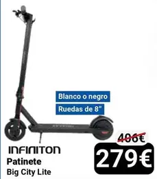 Oferta de Infiniton - Patinete Big City Lite por 279€ en Centro Hogar Sanchez