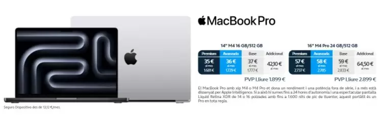 Oferta de Apple - Macbook Pro en Movistar
