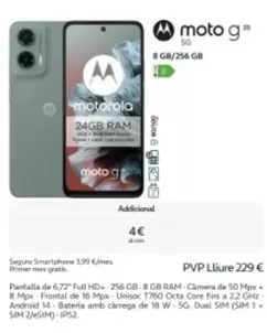 Oferta de Motorola - Moto G por 229€ en Movistar