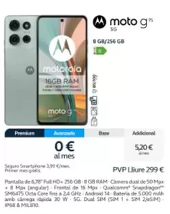 Oferta de Motorola - Moto G por 299€ en Movistar