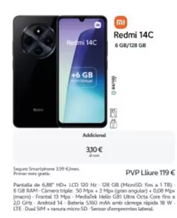 Oferta de Xiaomi - Redmi 14c en Movistar