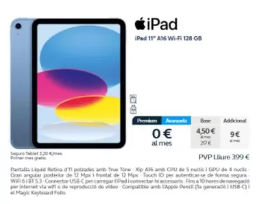 Oferta de Apple - Ipad por 399€ en Movistar