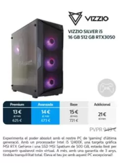 Oferta de Vizzio -  Silver 15 16 Gb 512 Gb Rtx3050 en Movistar