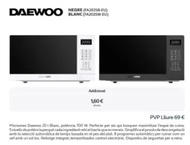 Oferta de Daewoo - Negre/ Blanc en Movistar