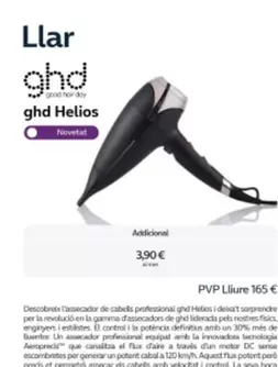 Oferta de Ghd - Llar Ghd Helios por 165€ en Movistar