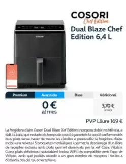 Oferta de Cosori - Dual Blaze Chef Edition 6,4 L en Movistar