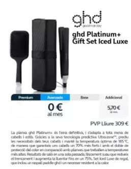 Oferta de Ghd - Ghd Platinum+ Gift Set Iced Luxe en Movistar