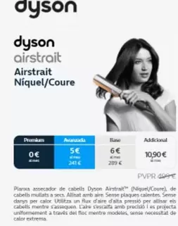 Oferta de Dyson -  Airstrait Níquel/Coure  por 499€ en Movistar
