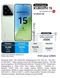 Oferta de Xiaomi - HyperAl 15  por 1099€ en Movistar