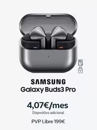 Oferta de Samsung - Galaxy Buds3 Pro por 199€ en Movistar