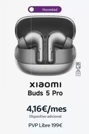Oferta de Xiaomi - Buds 5 Pro por 199€ en Movistar