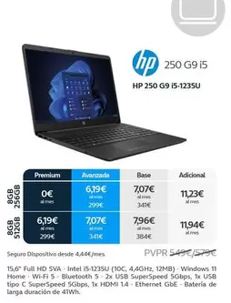 Oferta de HP - 250 G9 I5-1235u por 549€ en Movistar
