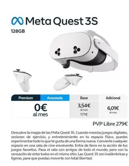 Oferta de Premium - Meta Quest 3s en Movistar