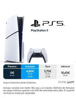 Oferta de Sony - Playstation 5 por 550€ en Movistar
