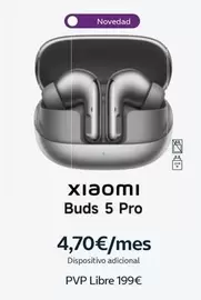 Oferta de Xiaomi - Buds 5 Pro por 199€ en Movistar