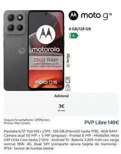 Oferta de Motorola - Moto G 15 en Movistar