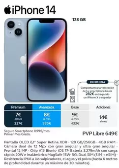 Oferta de Apple - Iphone 14 en Movistar