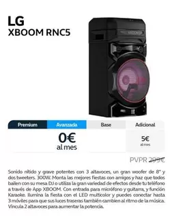 Oferta de LG - Xboom RNC5 en Movistar