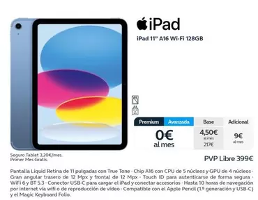 Oferta de Premium - Ipad en Movistar