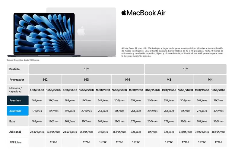 Oferta de Apple - Macbook Air en Movistar