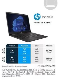Oferta de HP - Hp 250 G9 I5-1235u por 549€ en Movistar