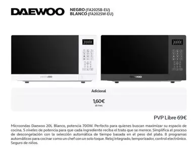 Oferta de Daewoo - Microondas en Movistar
