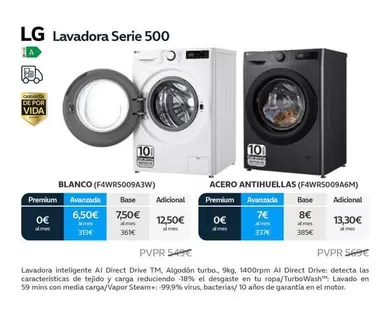 Oferta de LG - Lavadora Serie 500 en Movistar