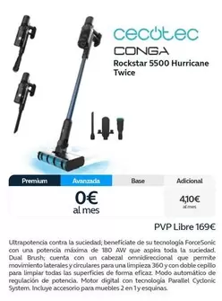 Oferta de Cecotec - Conga  Rockstar 5500 Hurricane Twice por 169€ en Movistar