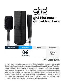 Oferta de Ghd - Ghd Platinum+ Gift Set Iced Luxe por 309€ en Movistar