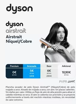 Oferta de Dyson - Airstrait Niquel/Cobre por 10,9€ en Movistar