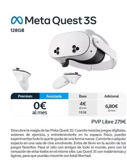 Oferta de Premium - Meta Quest 3s en Movistar