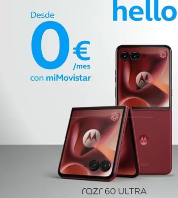 Oferta de Rzr 60 Ultra en Movistar