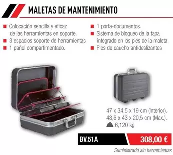 Oferta de Maletas De Mantenimiento por 308€ en Ferri