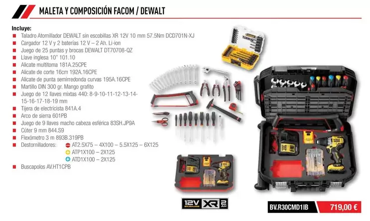 Oferta de Dewalt/Facom - Maleta Y Composicion por 719€ en Ferri