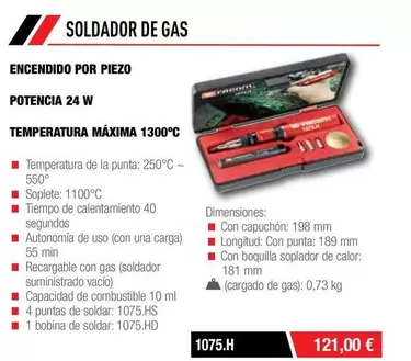 Oferta de Soldador De Gas  por 121€ en Ferri