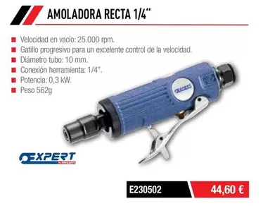 Oferta de Amoladora Recta 1/4" por 44,6€ en Ferri