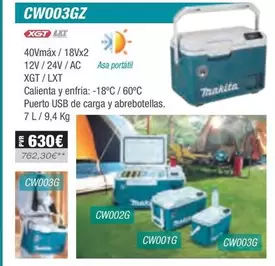 Oferta de Makita - Neveras CW003GZ  por 630€ en Ferri